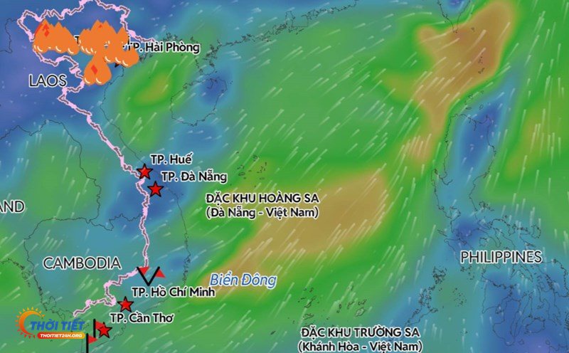 Dự báo thời tiết hôm nay - Miền Nam và nhịp thời tiết trong ngày Dự báo thời tiết hôm nay - Miền Nam và nhịp thời tiết trong ngày
